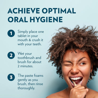 Toothpaste Tablets – Bubblegum | Nano Hydroxyapatite Toothpaste Tablets Kids - Chewable - Made with Xylitol | Fluoride Free L 90 Tabs