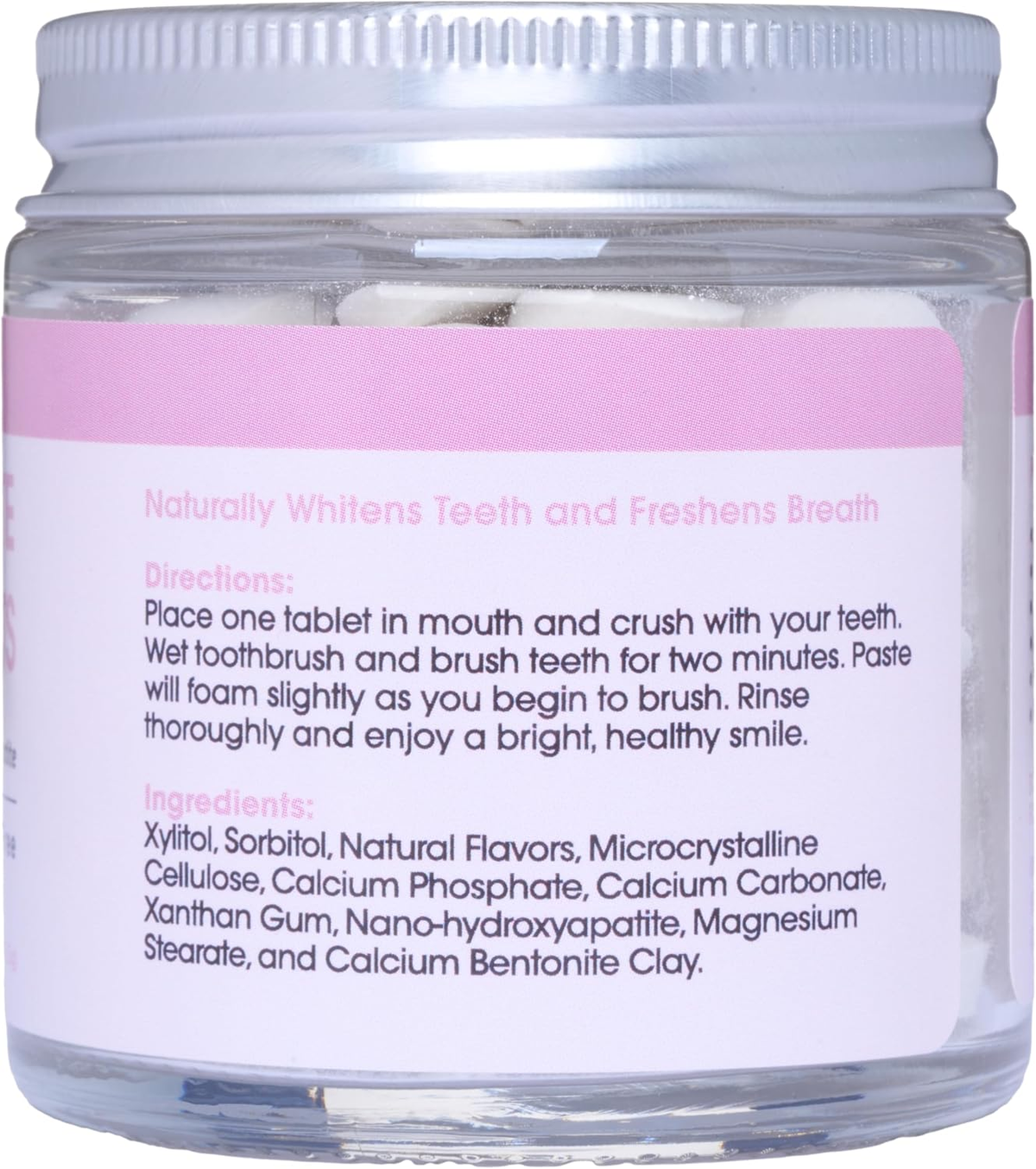 Toothpaste Tablets – Bubblegum | Nano Hydroxyapatite Toothpaste Tablets Kids - Chewable - Made with Xylitol | Fluoride Free L 90 Tabs