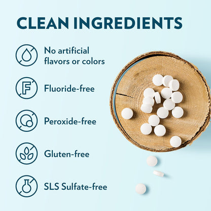 Toothpaste Tablets – Bubblegum | Nano Hydroxyapatite Toothpaste Tablets Kids - Chewable - Made with Xylitol | Fluoride Free L 90 Tabs