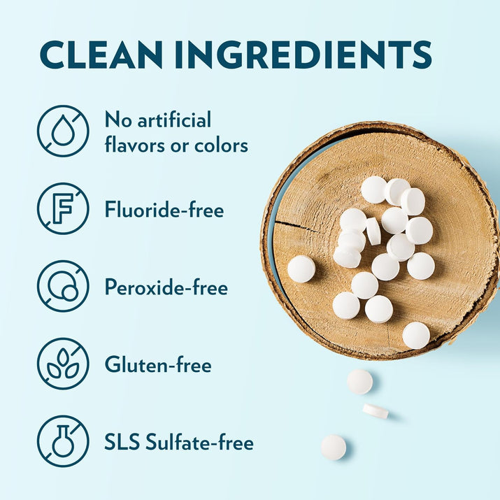 Toothpaste Tablets – Bubblegum | Nano Hydroxyapatite Toothpaste Tablets Kids - Chewable - Made with Xylitol | Fluoride Free L 90 Tabs